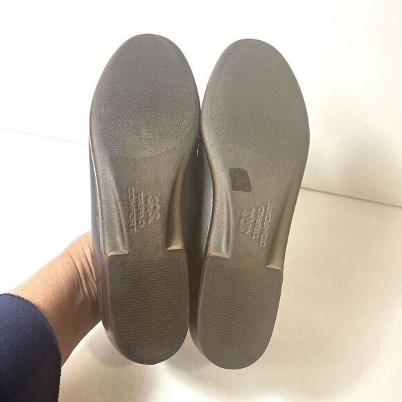 SAS Tripad Comfort Womens 8 S Metallic Pewter Leather Shoes Casual Flats Slip On - Picture 11 of 11